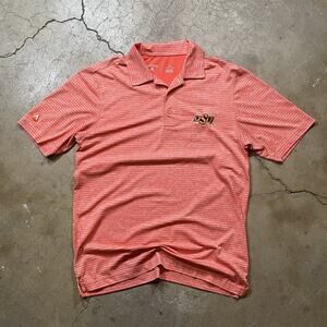 Antigua OSU Polo Shirt NCAA Oklahoma State Dri-Fit Mens S